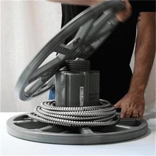 Durable Reusable Plastic Cable Reel with Capacity Indicators 