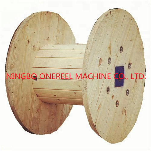 Round Wooden Industrial Cable Spool 