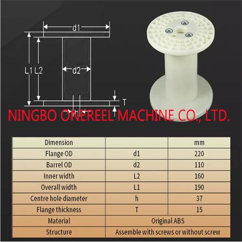 Plastic Cable Empty Wire Spools 