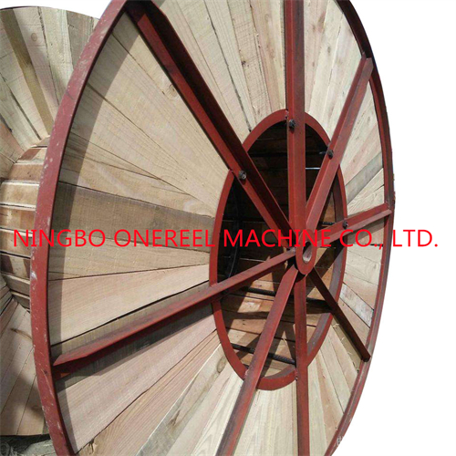 Large Industrial Wooden Spool 