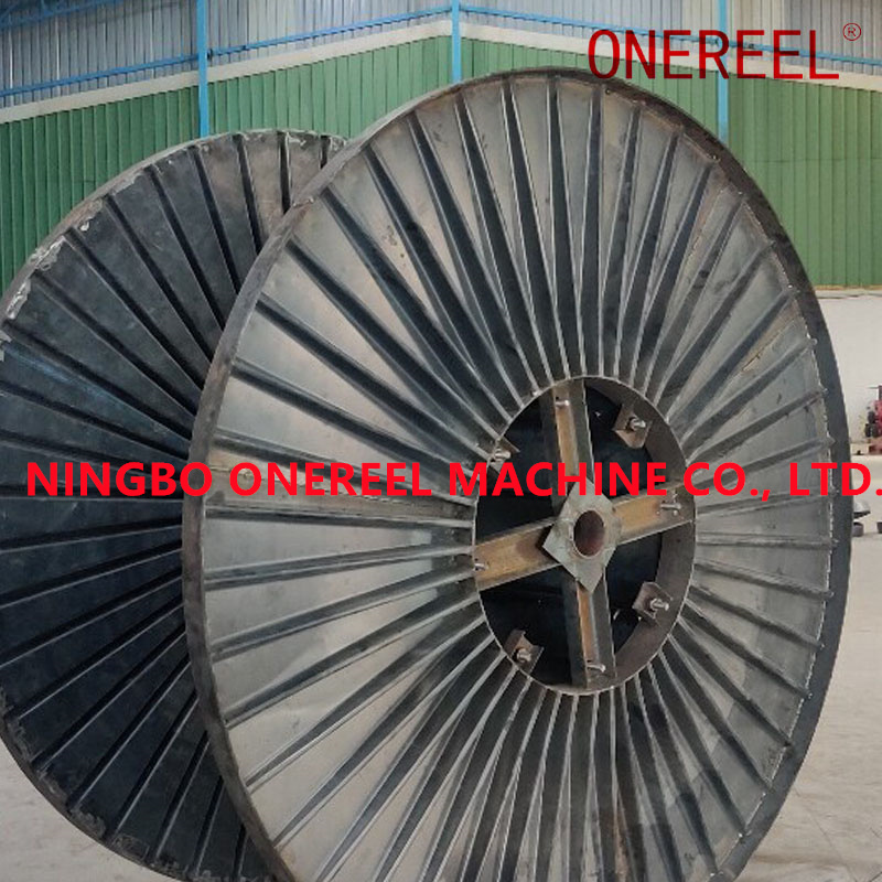 Corrugated Flange Type Steel Cable Reeling Drum 