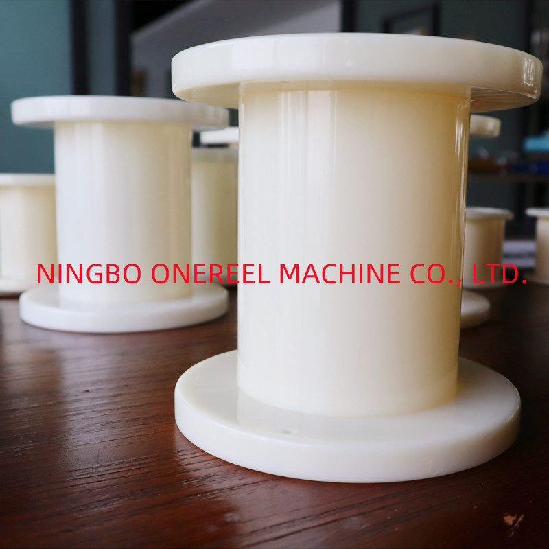 White Plastic Empty Spool Threaded Spool 