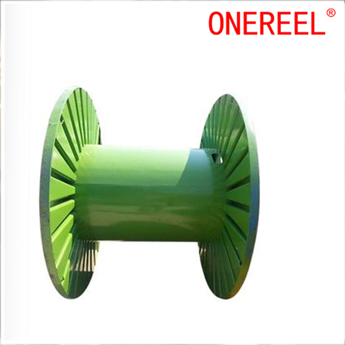 Empty Corrugated Steel Reel
