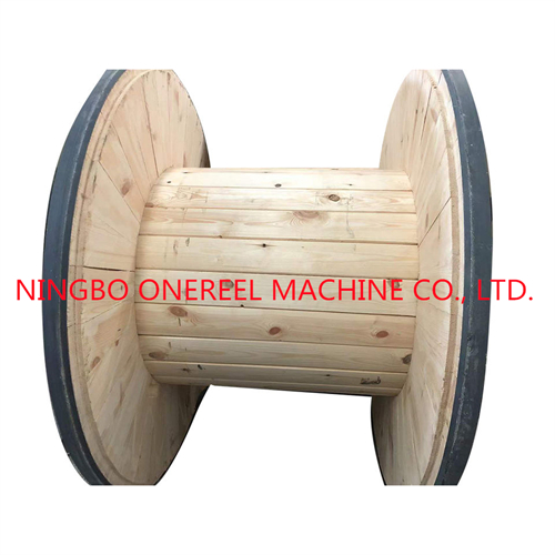 Large Industrial Wooden Spool 