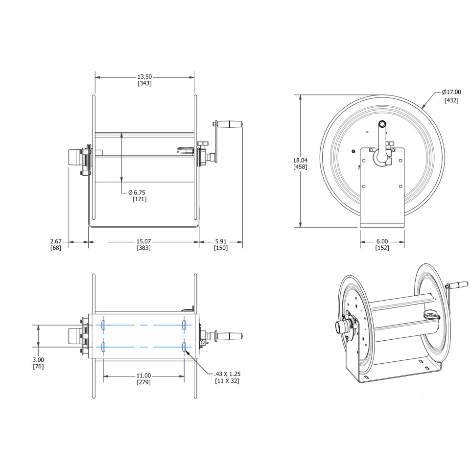 Hand Crank Vacuum Cleaner Reel 