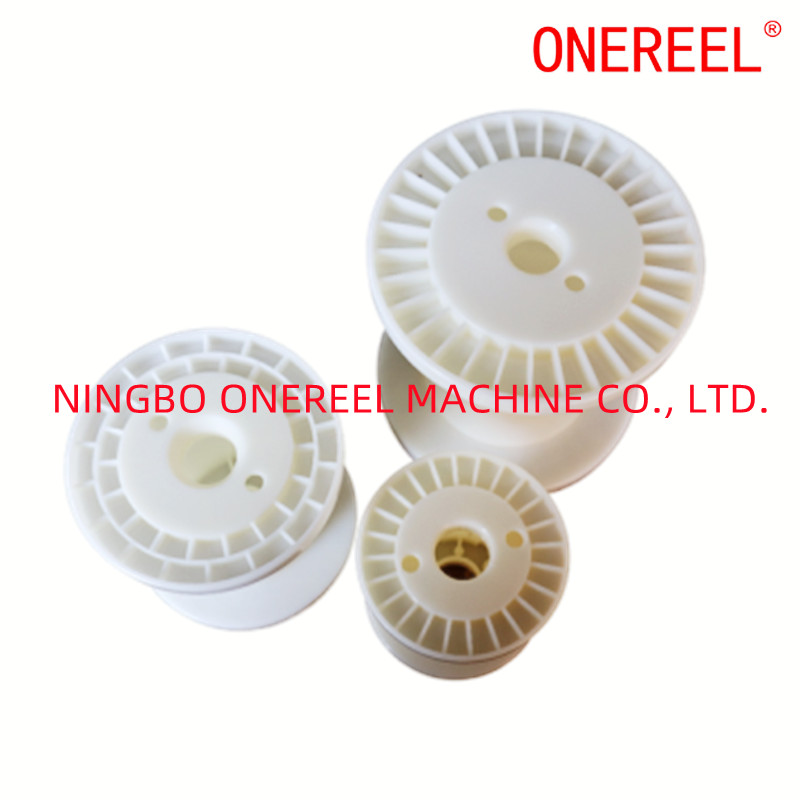 White Plastic Empty Spool Threaded Spool