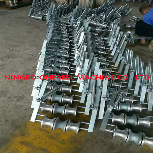 Triple Bundled Conductors Stringing Rollers with Pulley Board